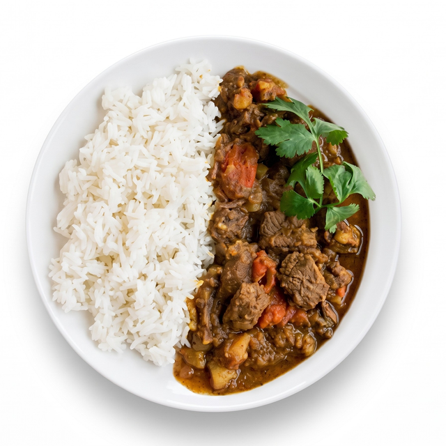 Beef Curry on Rice.