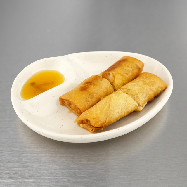 Deep Fried Vegetable Spring Rolls.